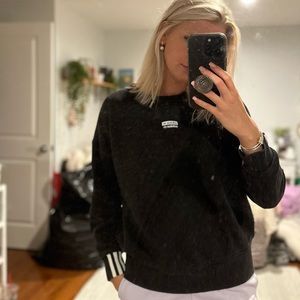Black adidas crew neck